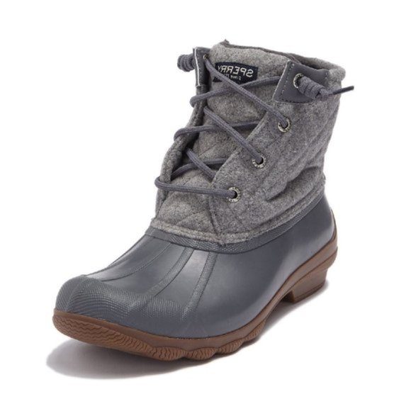 Sperry Syren Gulf Waterpr. Wool Quilt Lace Up Boot - Picture 1 of 8
